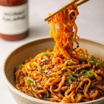 Sriracha Chili Garlic Oil Noodles