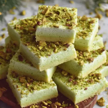 Pistachio Sugar Cookie Squares