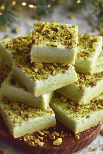 Pistachio Sugar Cookie Squares