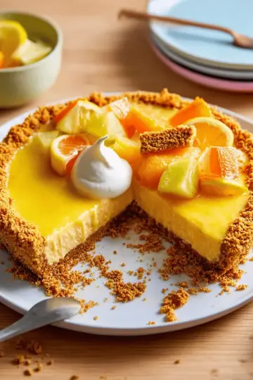 Lemony Sumac Pie with Ritz Cracker Crust