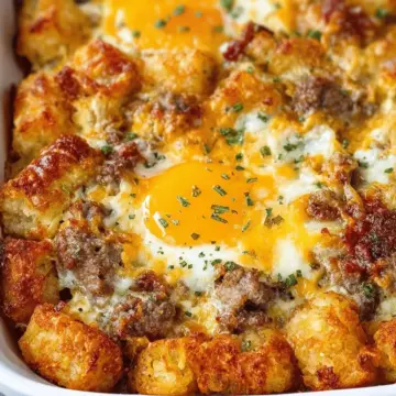 Tater Tot Sausage Breakfast Casserole