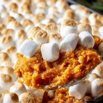Sweet Potato Casserole with Marshmallows
