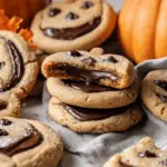 Milk Chocolate Stuffed Jack-O’-Lantern Cookies.