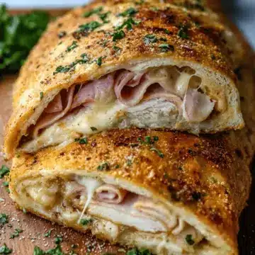 Chicken Cordon Bleu Stromboli Recipe