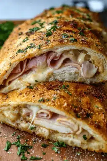 Chicken Cordon Bleu Stromboli Recipe