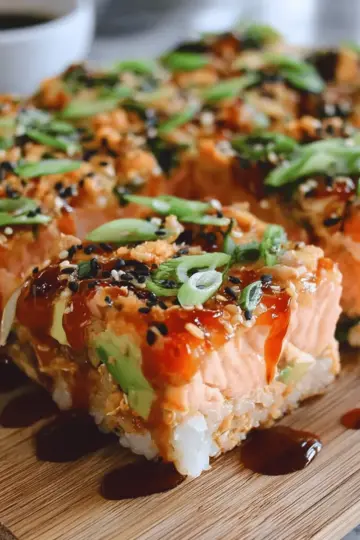 Spicy Salmon Sushi Bake