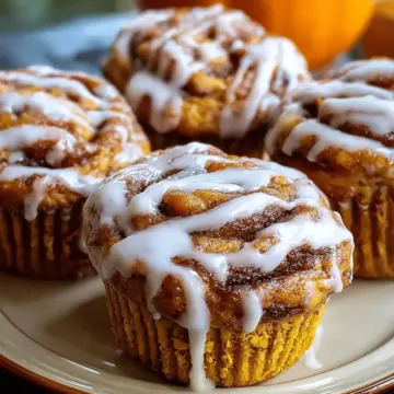 Pumpkin Cinnamon Roll Muffins