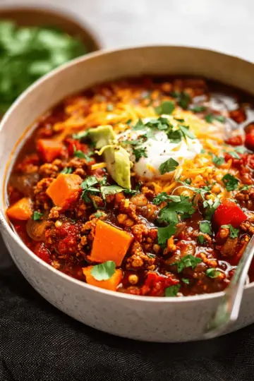 Turkey Sweet Potato Chili
