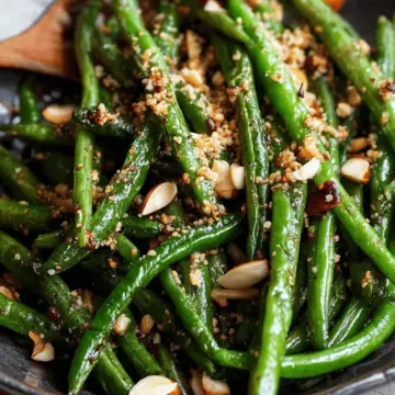 Browned Butter Green Beans with Hazelnut Dukkah