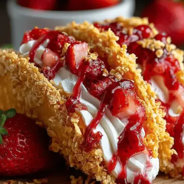 Strawberry Crunch Cheesecake Tacos