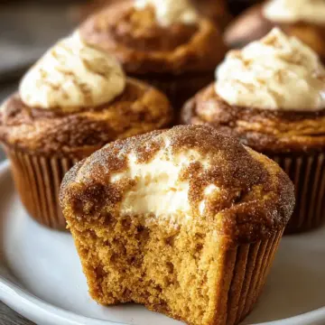 Pumpkin Cheesecake Muffins