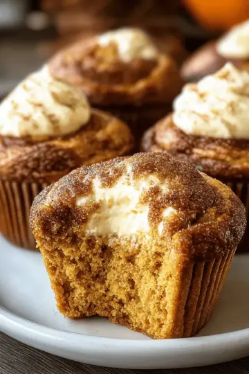 Pumpkin Cheesecake Muffins