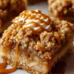 Salted Caramel Apple Crumble Bars Fall Treat