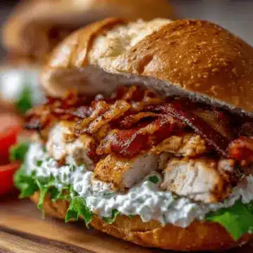 Chopped Chicken Bacon Ranch Sandwich Recipe