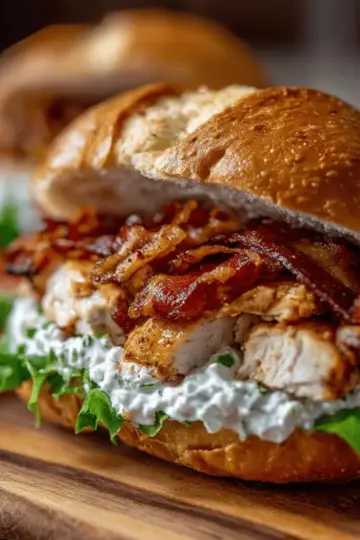 Chopped Chicken Bacon Ranch Sandwich Recipe