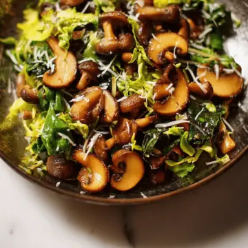 Warm Frisée and Mushroom Salad