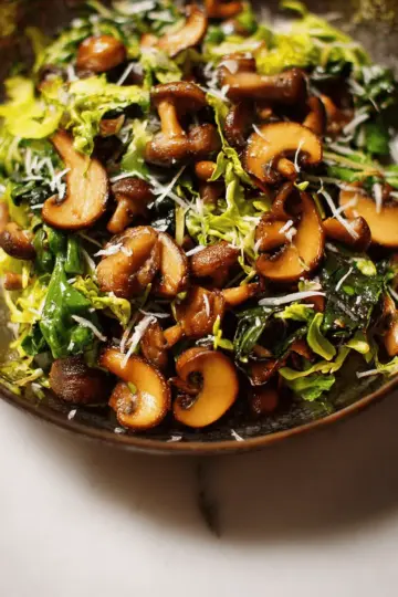 Warm Frisée and Mushroom Salad