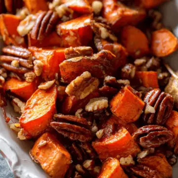 Maple-Pecan Roasted Sweet Potatoes