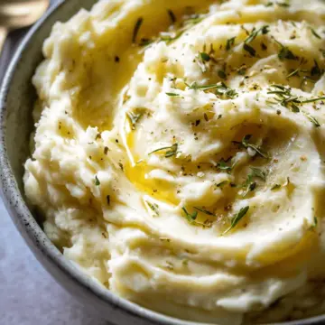Roasted Garlic Mascarpone Mashed Potatoes
