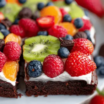 Brownie Fruit Pizza