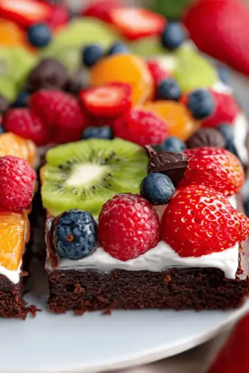 Brownie Fruit Pizza