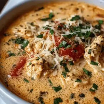Crock Pot Creamy Chicken Parmesan Soup – A Hug in a Bowl