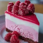 Luxurious Pink Velvet Raspberry Cheesecake
