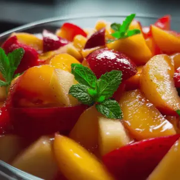 Summer Peach Fruit Salad