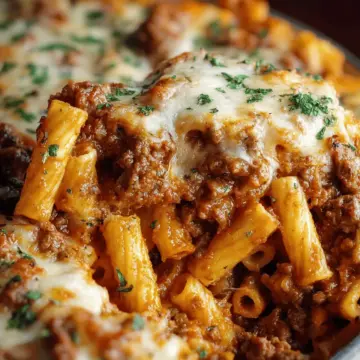 Baked Ziti with Ground Beef