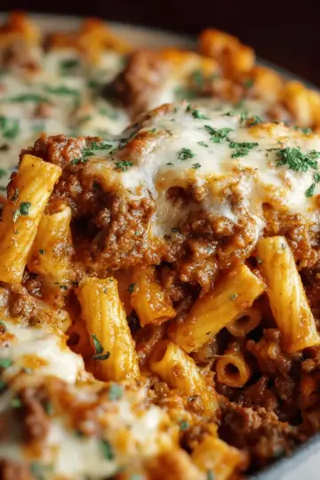 Baked Ziti with Ground Beef