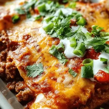 Easy Ground Beef Enchiladas