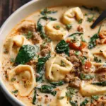 Creamy Sausage Tortellini Soup