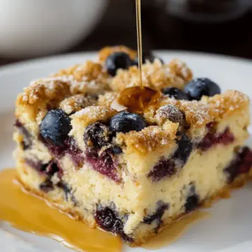 Blueberry Buttermilk Pancake Casserole