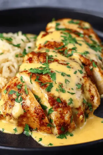 Mexican Chicken with Cheese Sauce