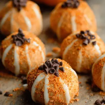 Pumpkin Cheesecake Truffles