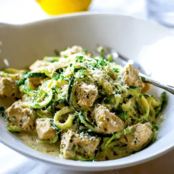 Creamy Zucchini Chicken Alfredo