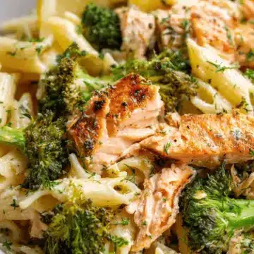 Salmon and Broccoli Pasta