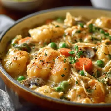 One Pot Gnocchi Chicken Pot Pie