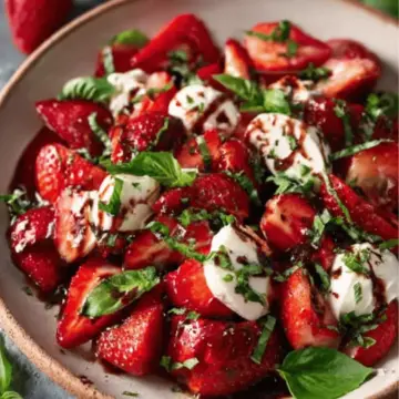 Summer Strawberry Caprese Salad