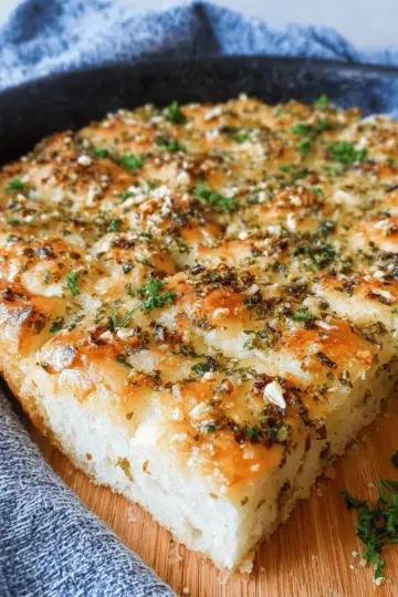 Garlic Parmesan Focaccia Bread