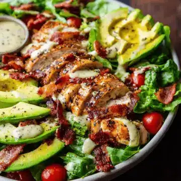 Honey Mustard Chicken Salad With Bacon & Avocado