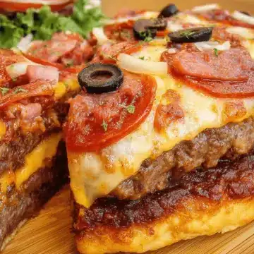 Ultimate Pizza Burger Pie