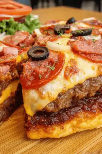 Ultimate Pizza Burger Pie