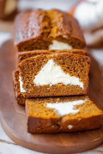 Cream Cheese-Filled Pumpkin Bread