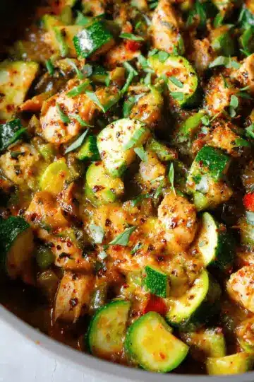 Tex Mex Chicken and Zucchini Recipe