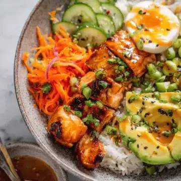 Easy Bang Bang Salmon Bowls