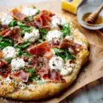 Prosciutto and Honey Burrata Pizza