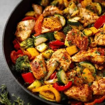 Chicken and Vegetables Skillet