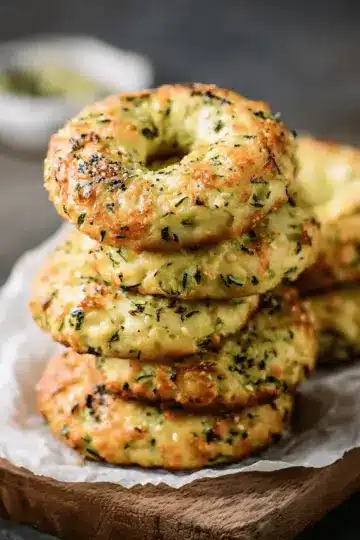 Zucchini Bagels (Low Carb, Keto)