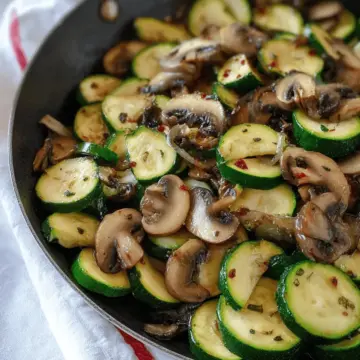Quick Sautéed Zucchini and Mushrooms